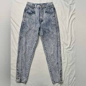 Vintage Corfu Acid Wash High-Waisted Jeans Best-wash Size 9